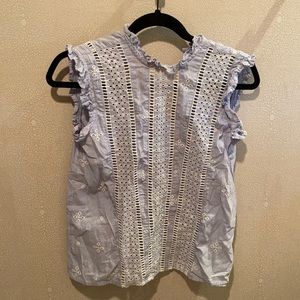 Topshop Blue Blouse Tank